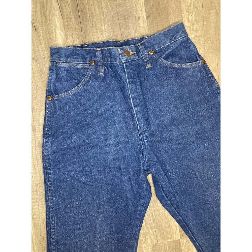 Wrangler Jeans Women's 9X30 (28x30.5) Y2K Blue Denim Western High Rise 13MWZG - Picture 5 of 7